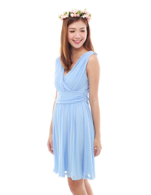 Sophie Dress in Powder Blue